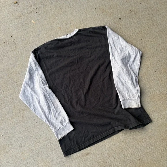 Vintage Nike Men’s Black Long Sleeve Team Canada Centre Swoosh 90s - Picture 7 of 8